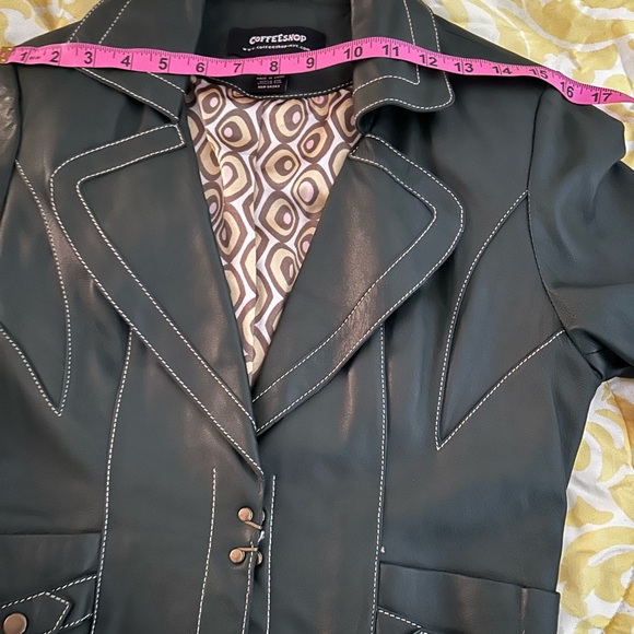 Green Leather Jacket - Picture 13 of 15